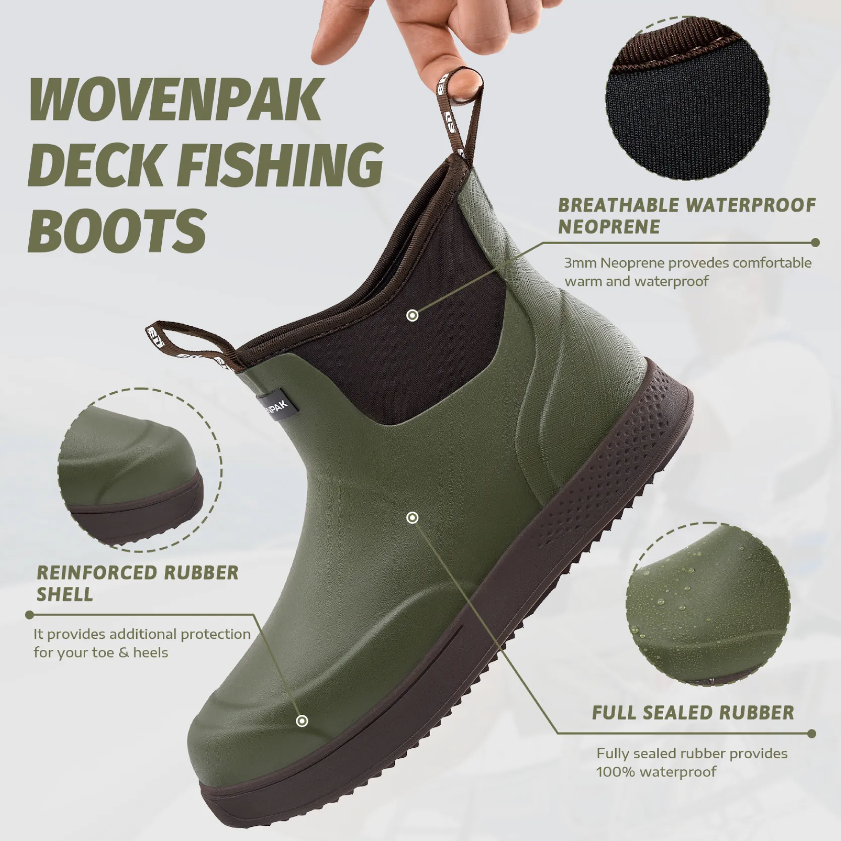 Mens Waterproof Ankle Boots