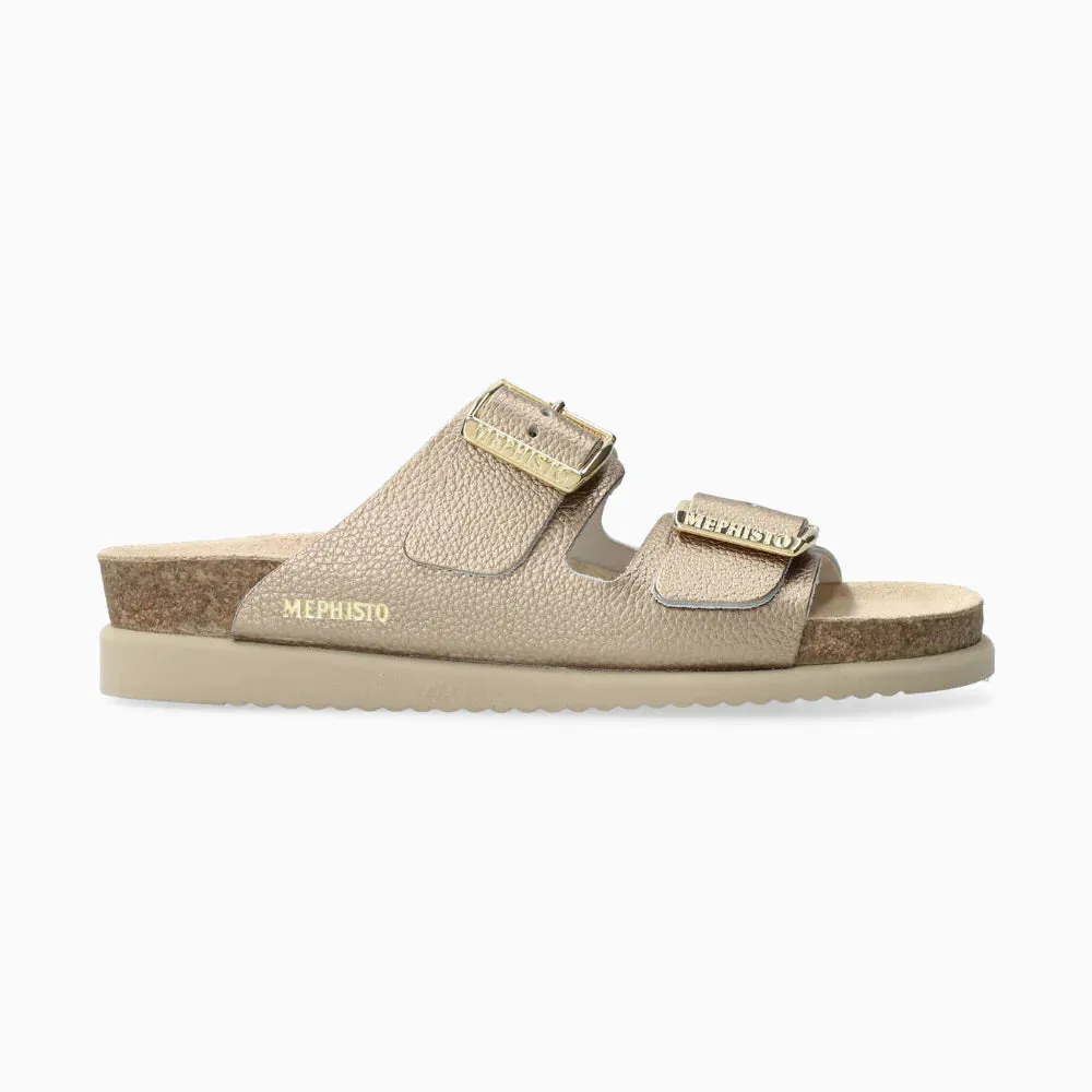 MEPHISTO- WOMEN'S HESTER METALLIC LEATHER SANDAL
