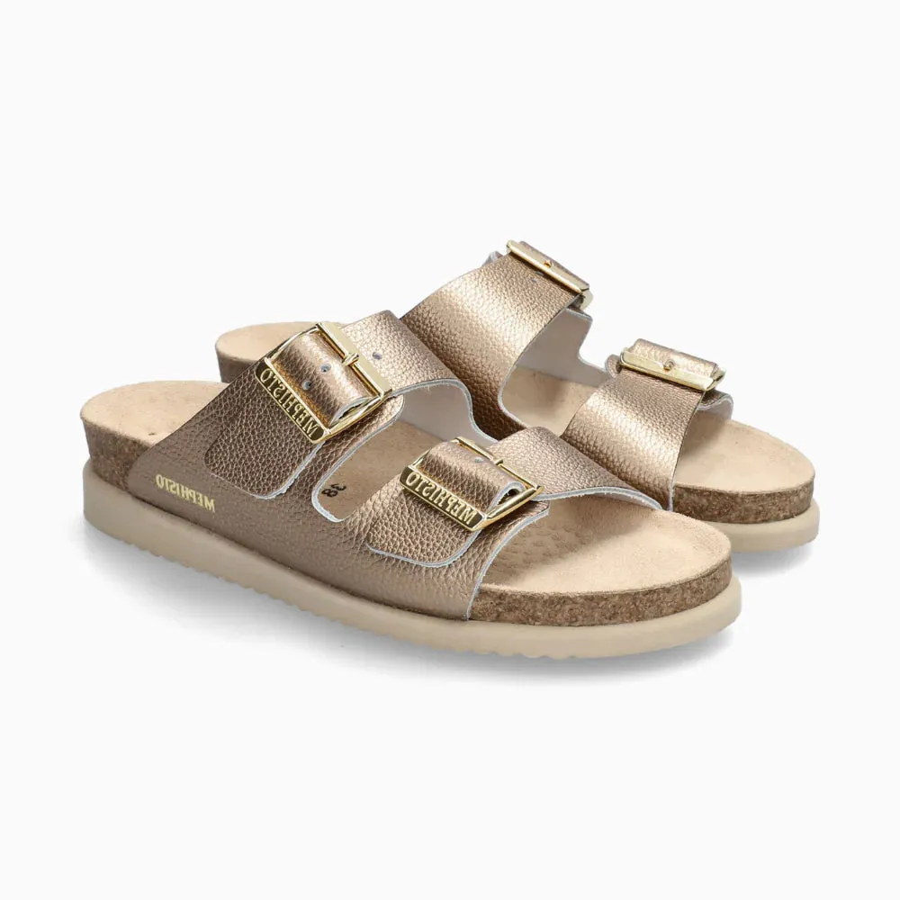 MEPHISTO- WOMEN'S HESTER METALLIC LEATHER SANDAL