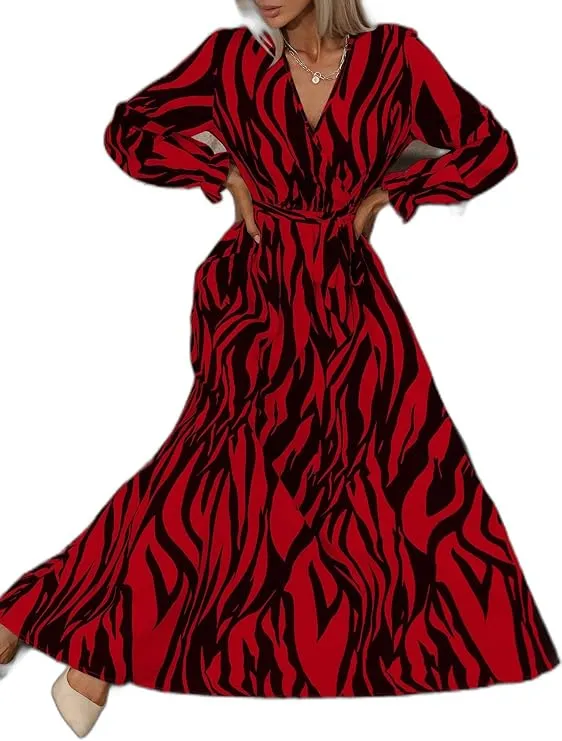 Mia – Unity Zebra-Striped Women’s Dress
