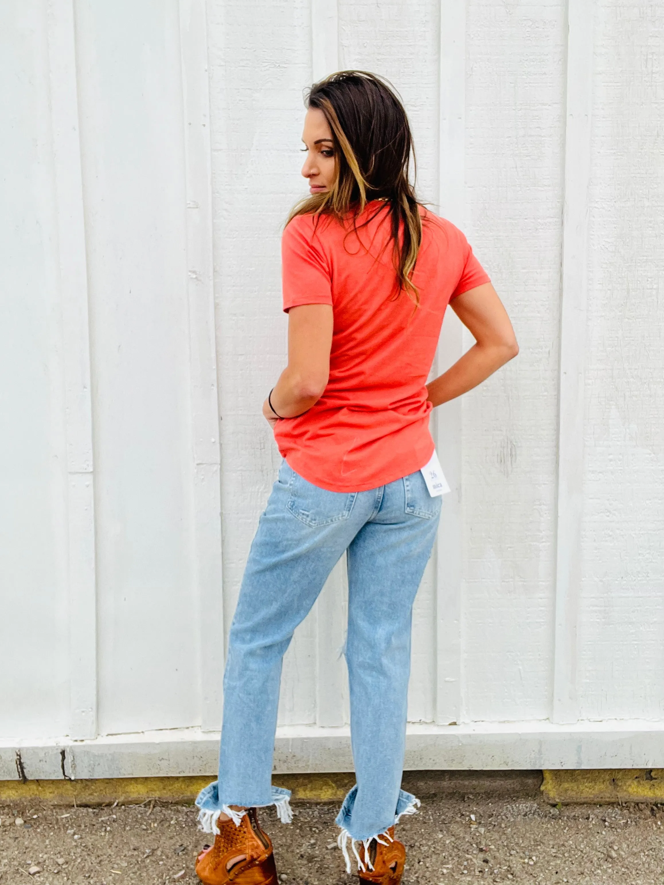 MICA Super High Rise Shredded Straight