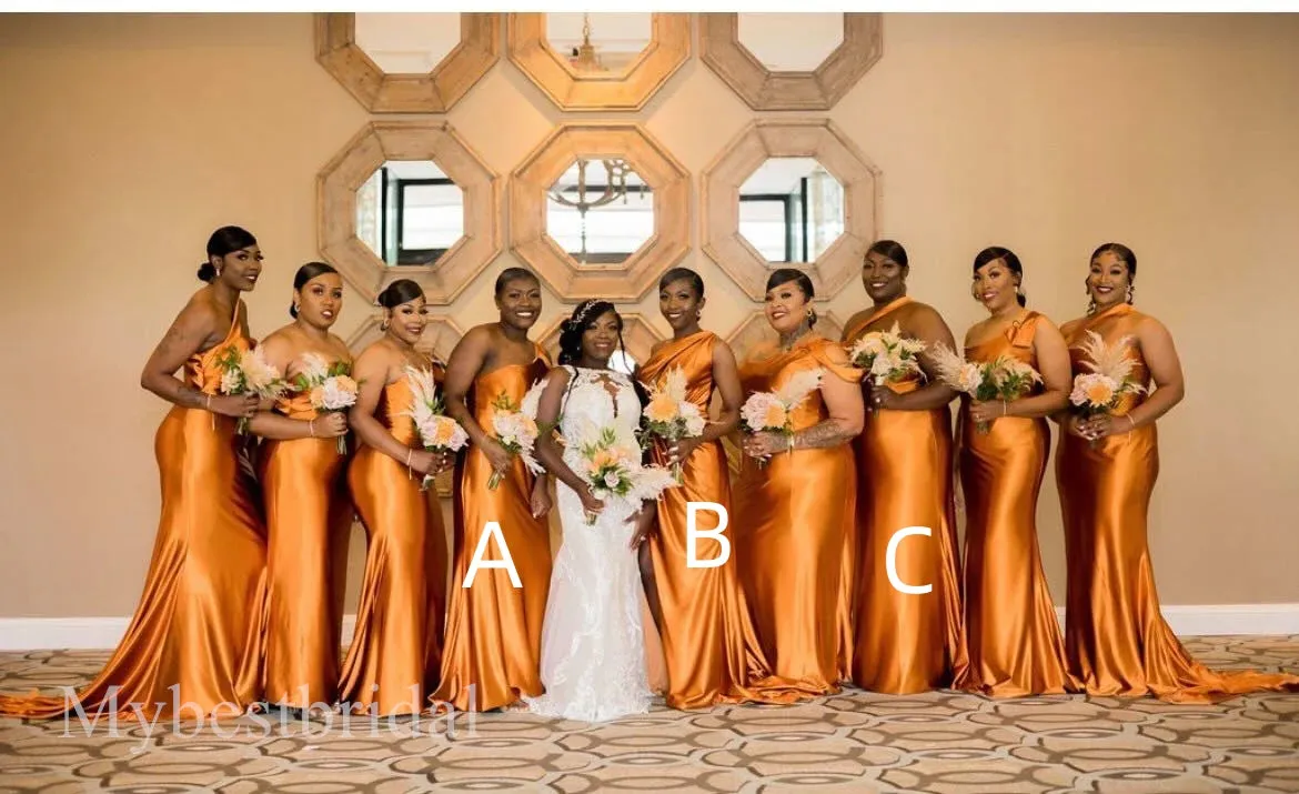 Mismatched Elegant Off shoulder Sleeveless Sheath Bridesmaid  Dressess, BDS0360