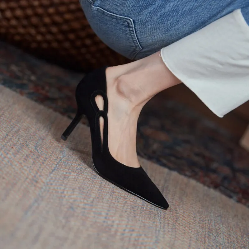 Mixed Colors High Heels Elegant Shoes