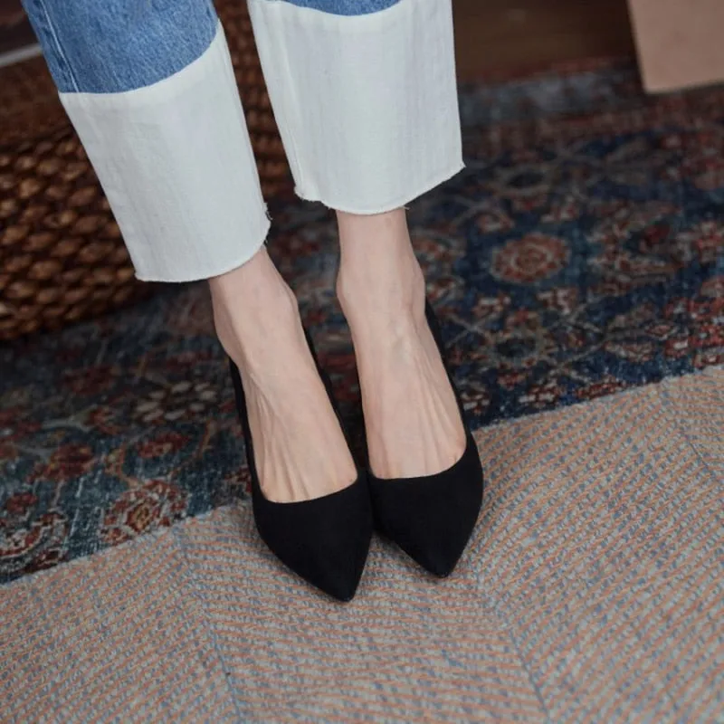 Mixed Colors High Heels Elegant Shoes