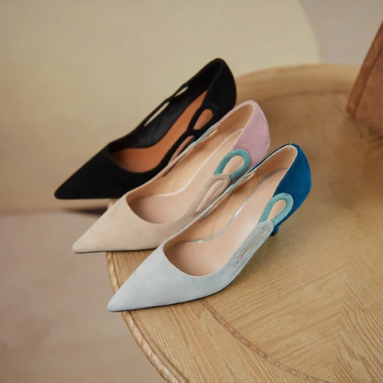 Mixed Colors High Heels Elegant Shoes