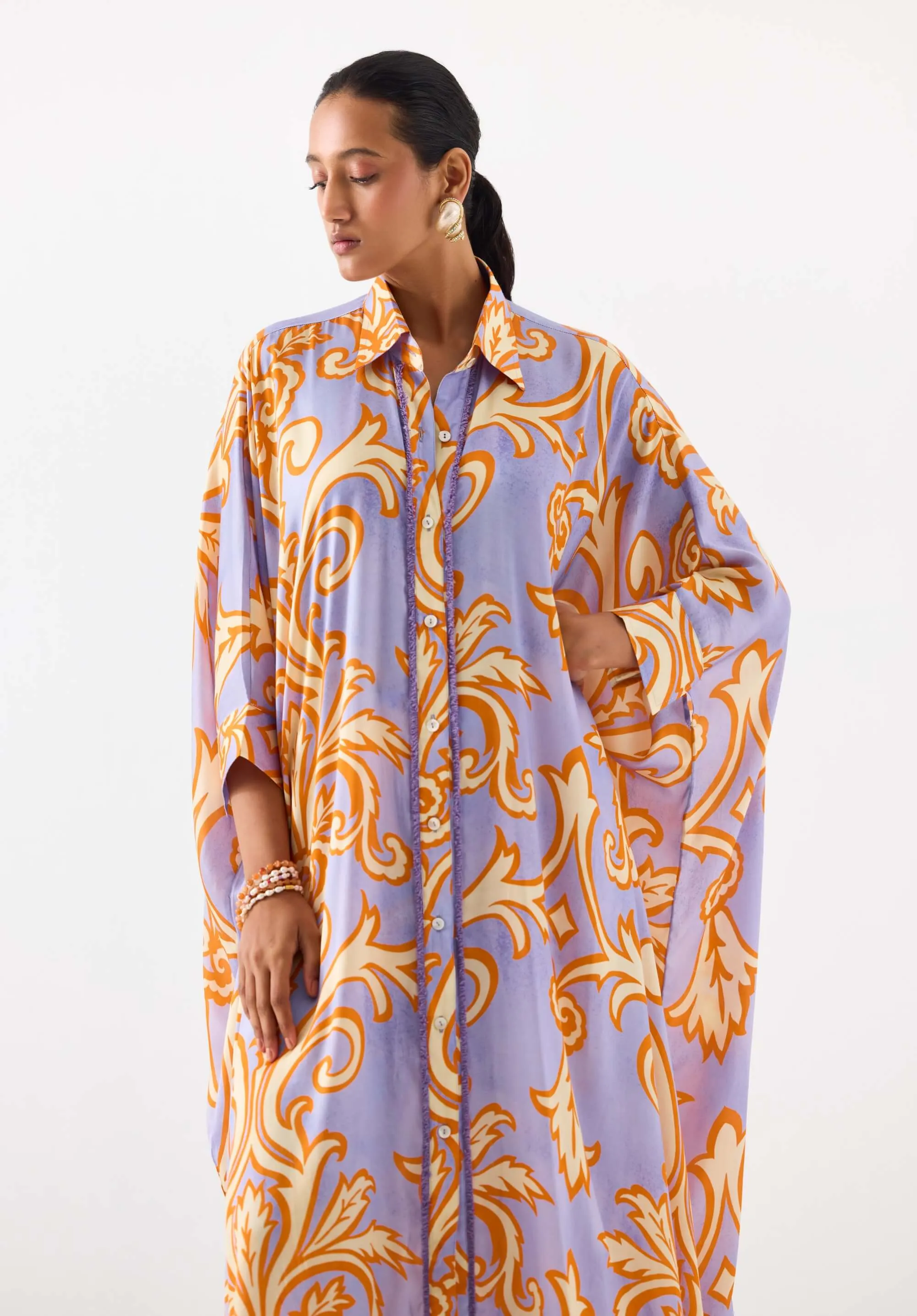 Mojito front button kimono kurta and pants