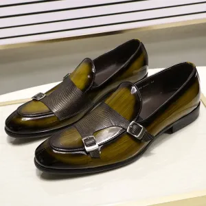 Monk Strap Casual Leather Loafers