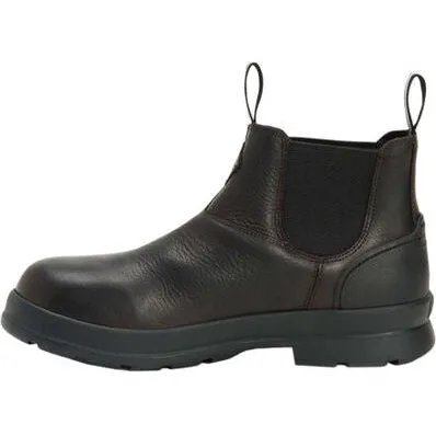 Muck Men's Chore Farm Leather Chelsea Waterproof Work Boot - Black - CCLP-900