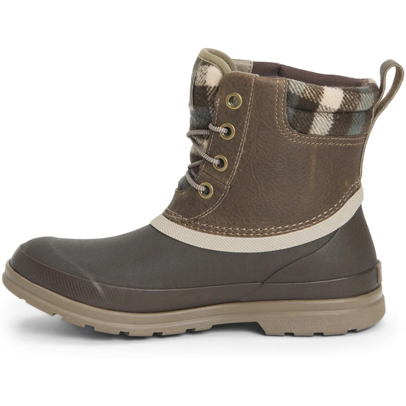 Muck Women's Originals Duck Lace Waterproof Outdoor Boot- Brown- ODLW-109