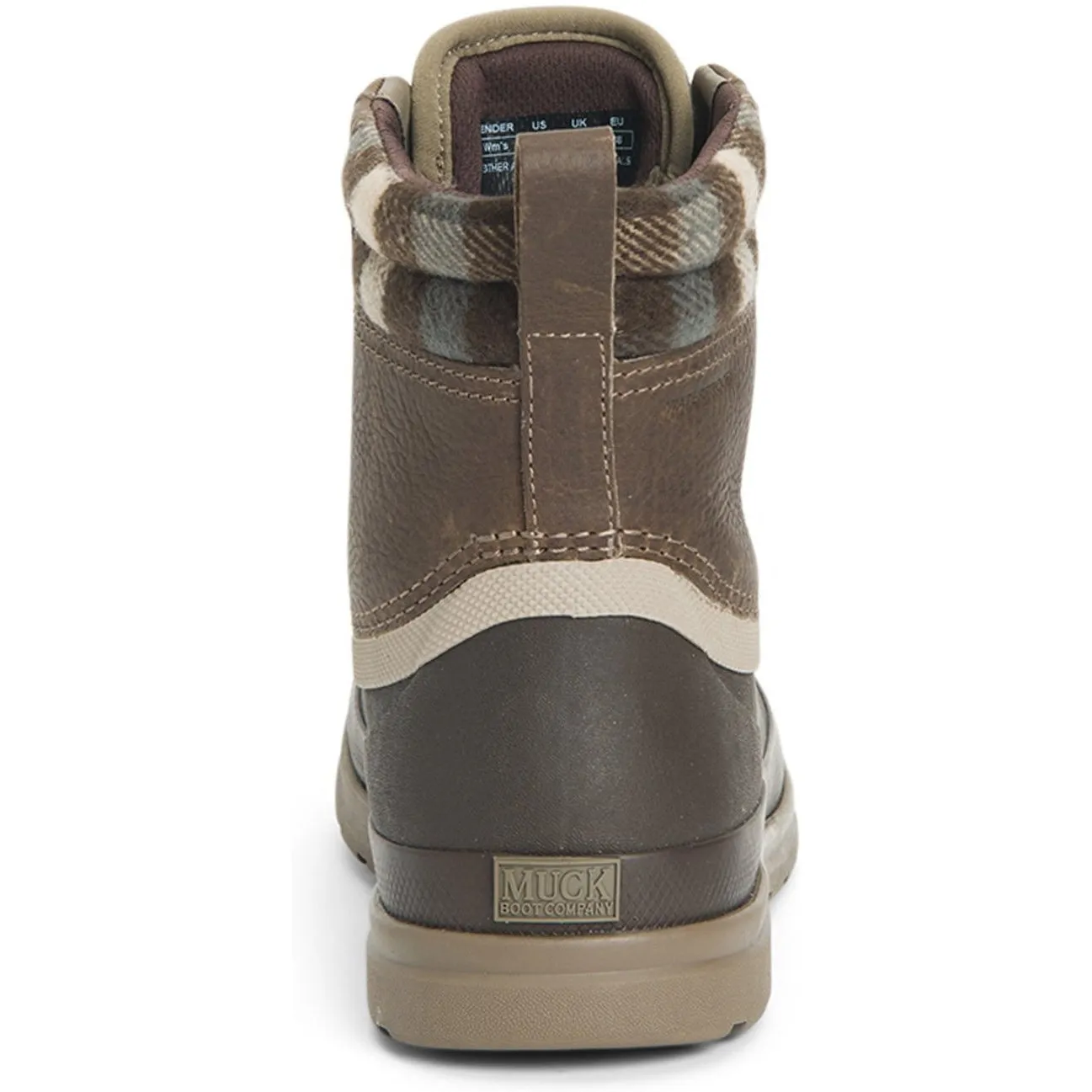 Muck Women's Originals Duck Lace Waterproof Outdoor Boot- Brown- ODLW-109