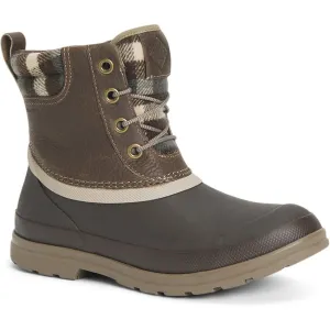 Muck Women's Originals Duck Lace Waterproof Outdoor Boot- Brown- ODLW-109
