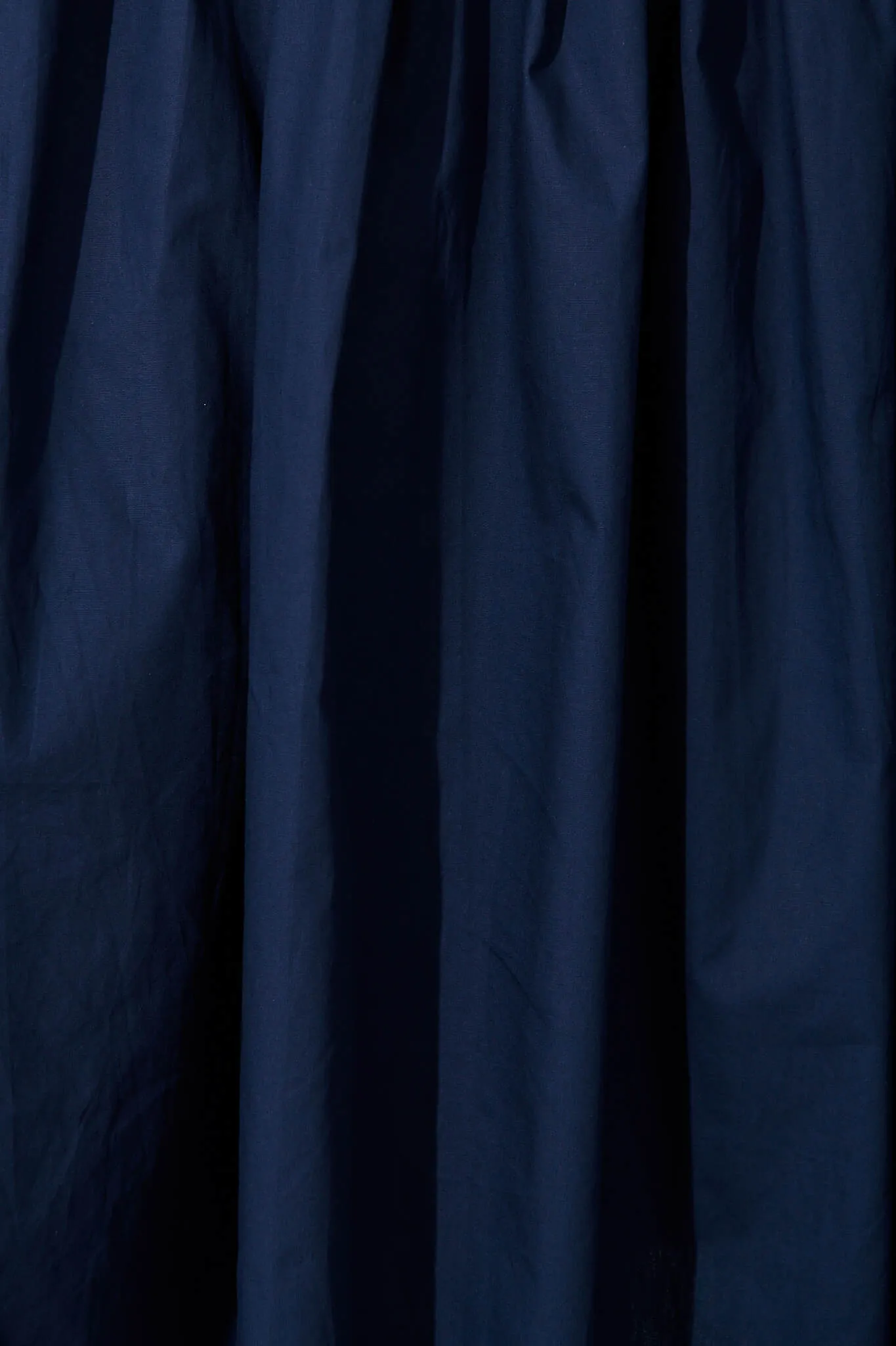 Navy Cotton Midi Shirt Dress - Fairfax Style