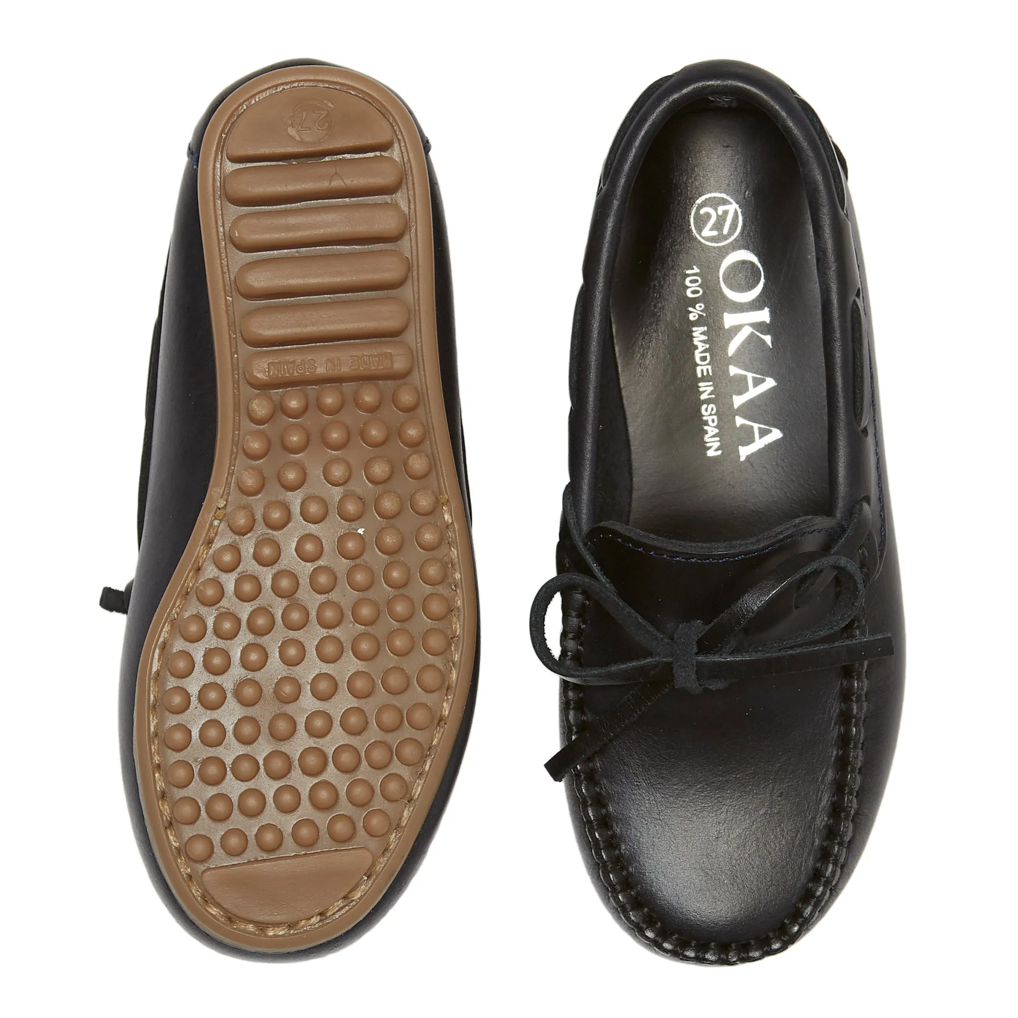NAVY NAPPA LOAFERS