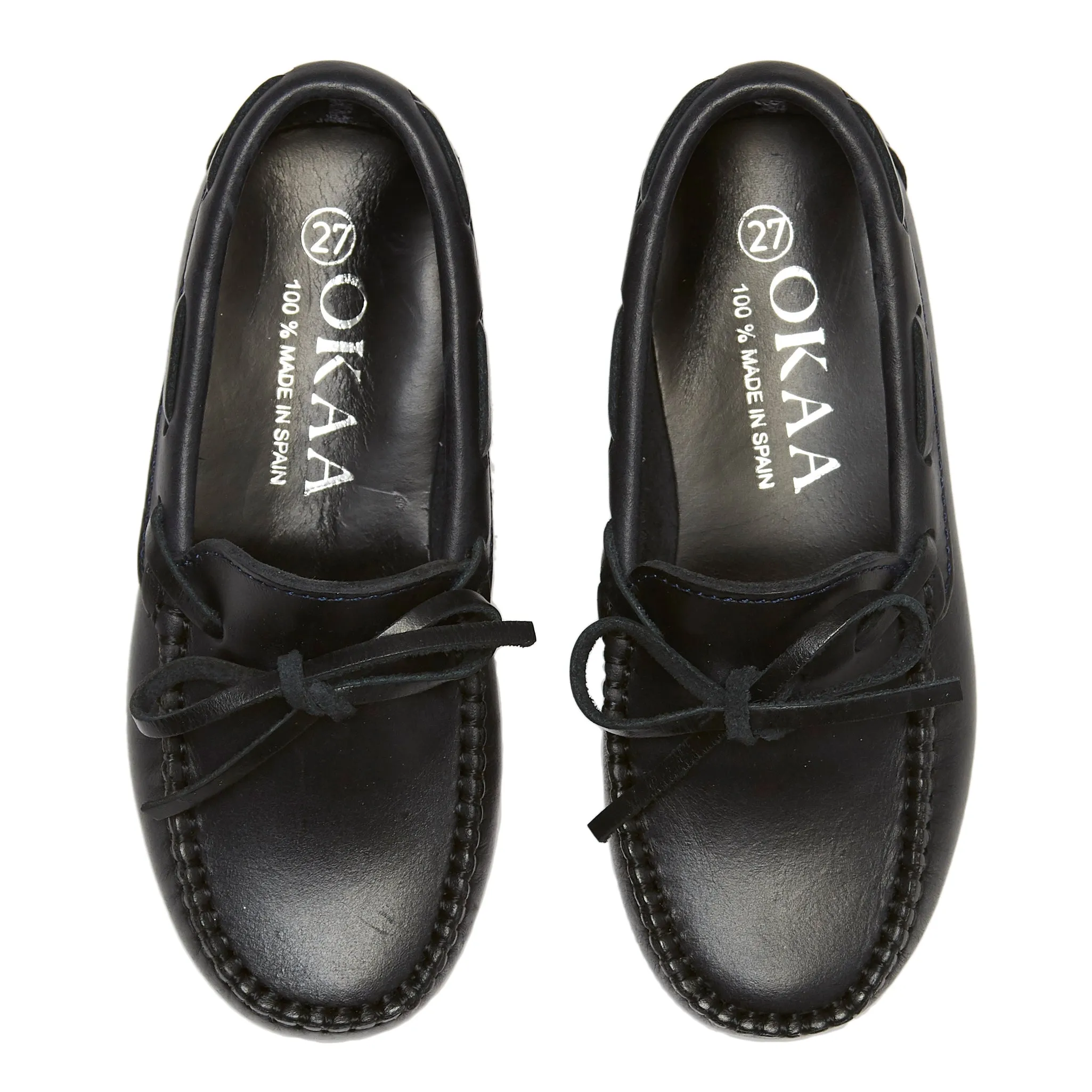 NAVY NAPPA LOAFERS