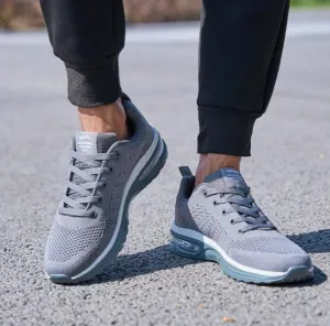 NEW Men's Comfortable Air Cushion Anti-Skid Wear-Resistant Trendy Outdoor Sneakers, Grey, Sz 9
