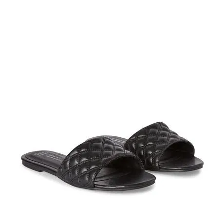 New with tags! Time and Tru Women's Coco Sandals, Black, Sz 7 Wide!
