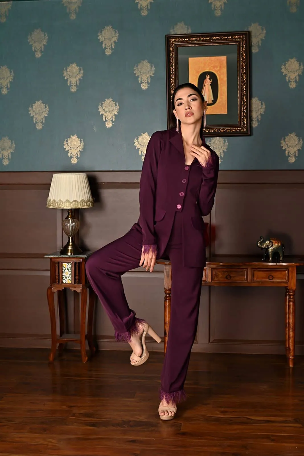No choice - purple blazer
