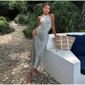 Noemi | Elegant Halter Neck Dress