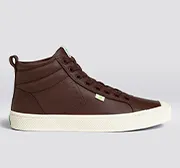 OCA High Brown Premium Leather Sneaker Women