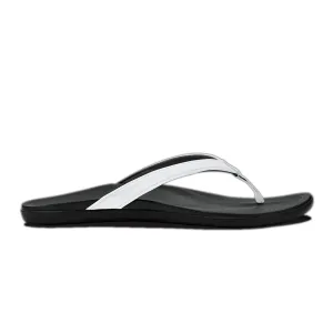 Olukai Womens Ho'opio White/Onxy Sandal