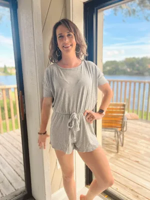 On The Run Ribbed Romper