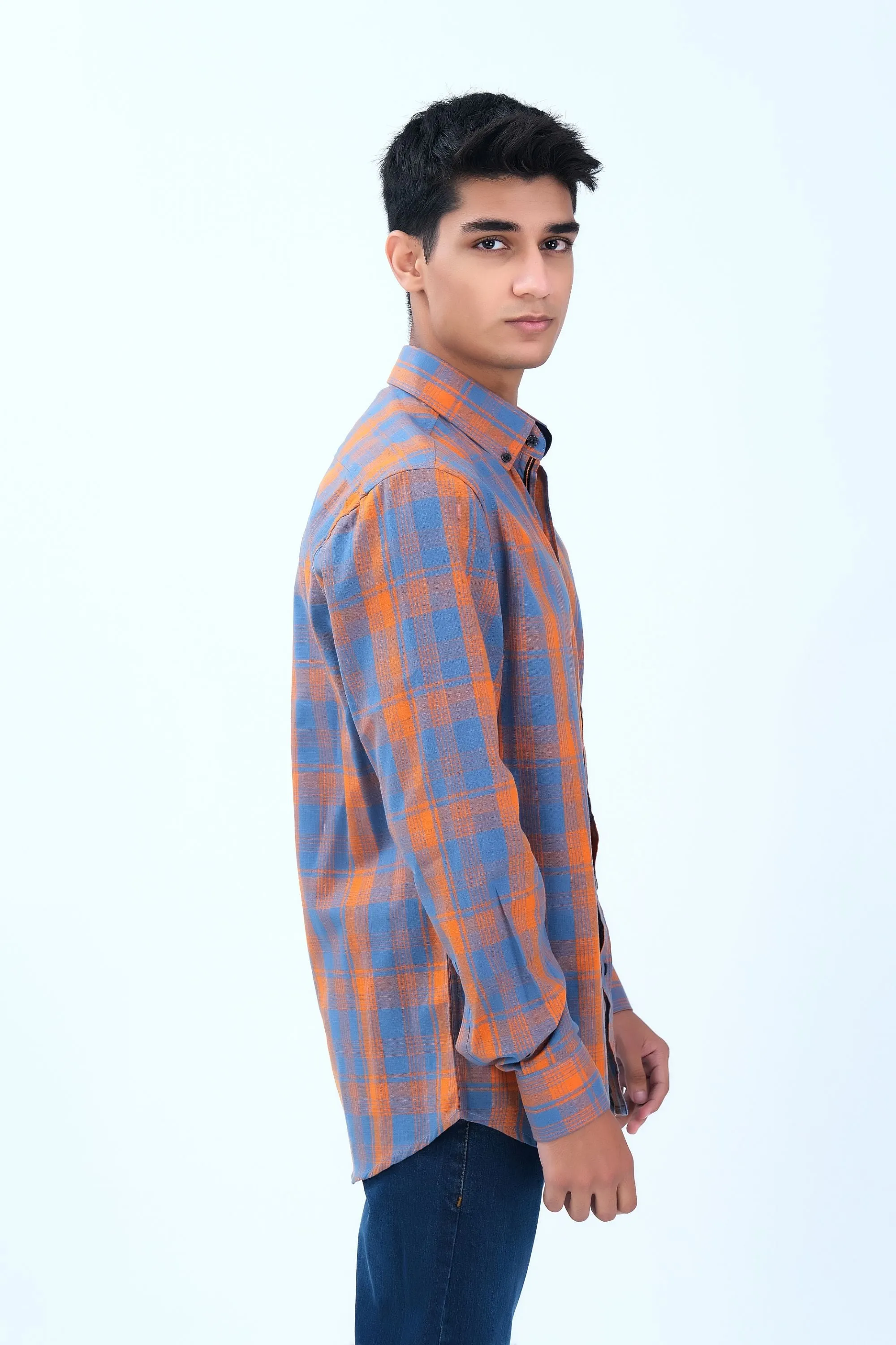 Orange Casual Shirt