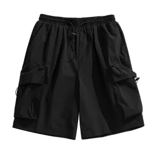 Outdoor Solid Color Cargo Shorts