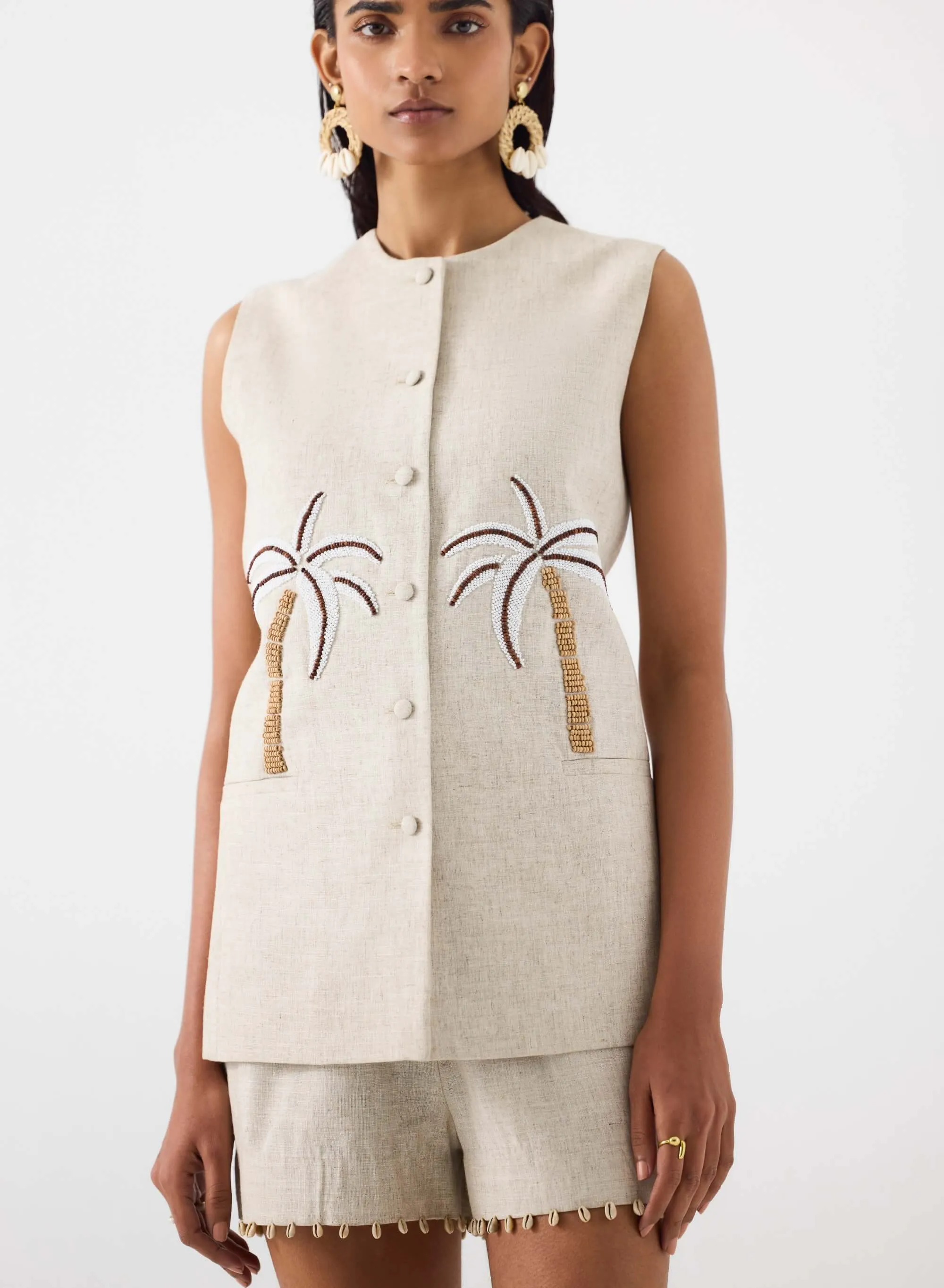 Palm island blazer and shorts