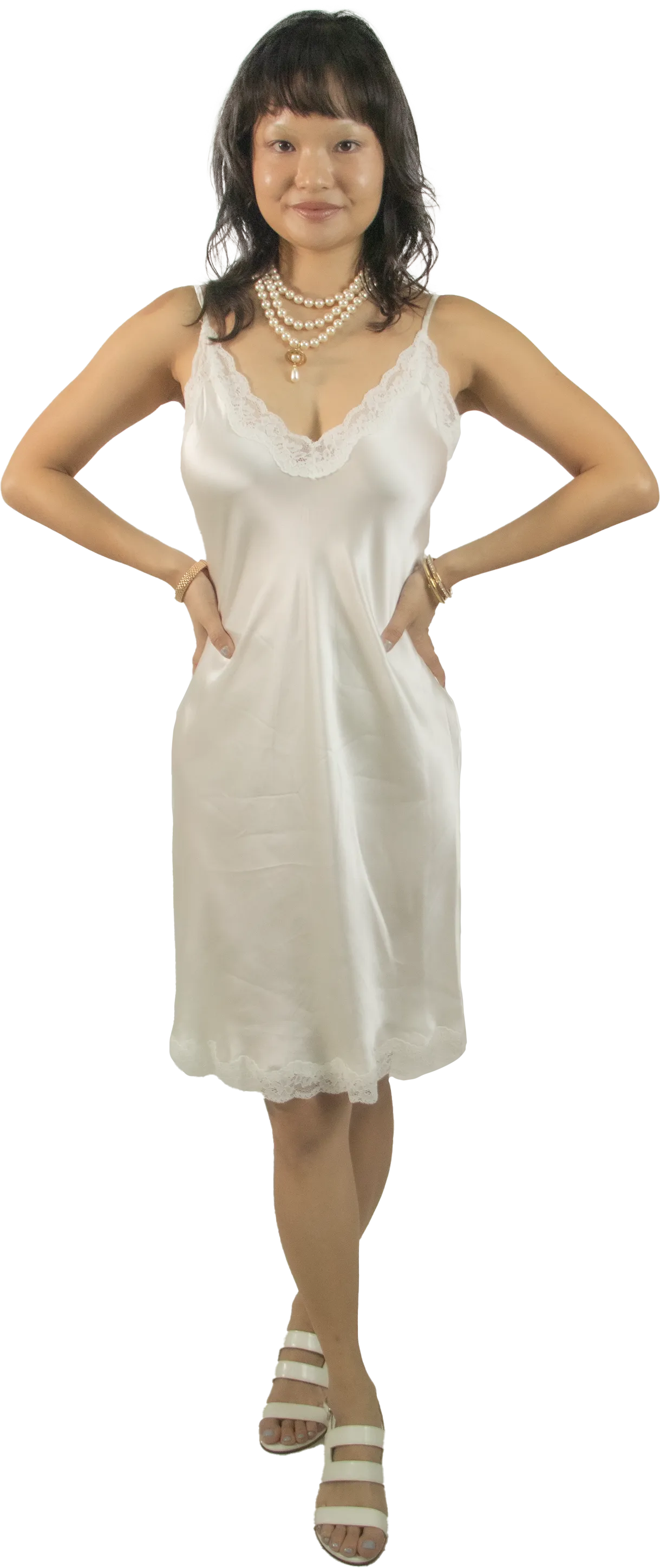 Papinelle Elizabeth Silk Slip Dress