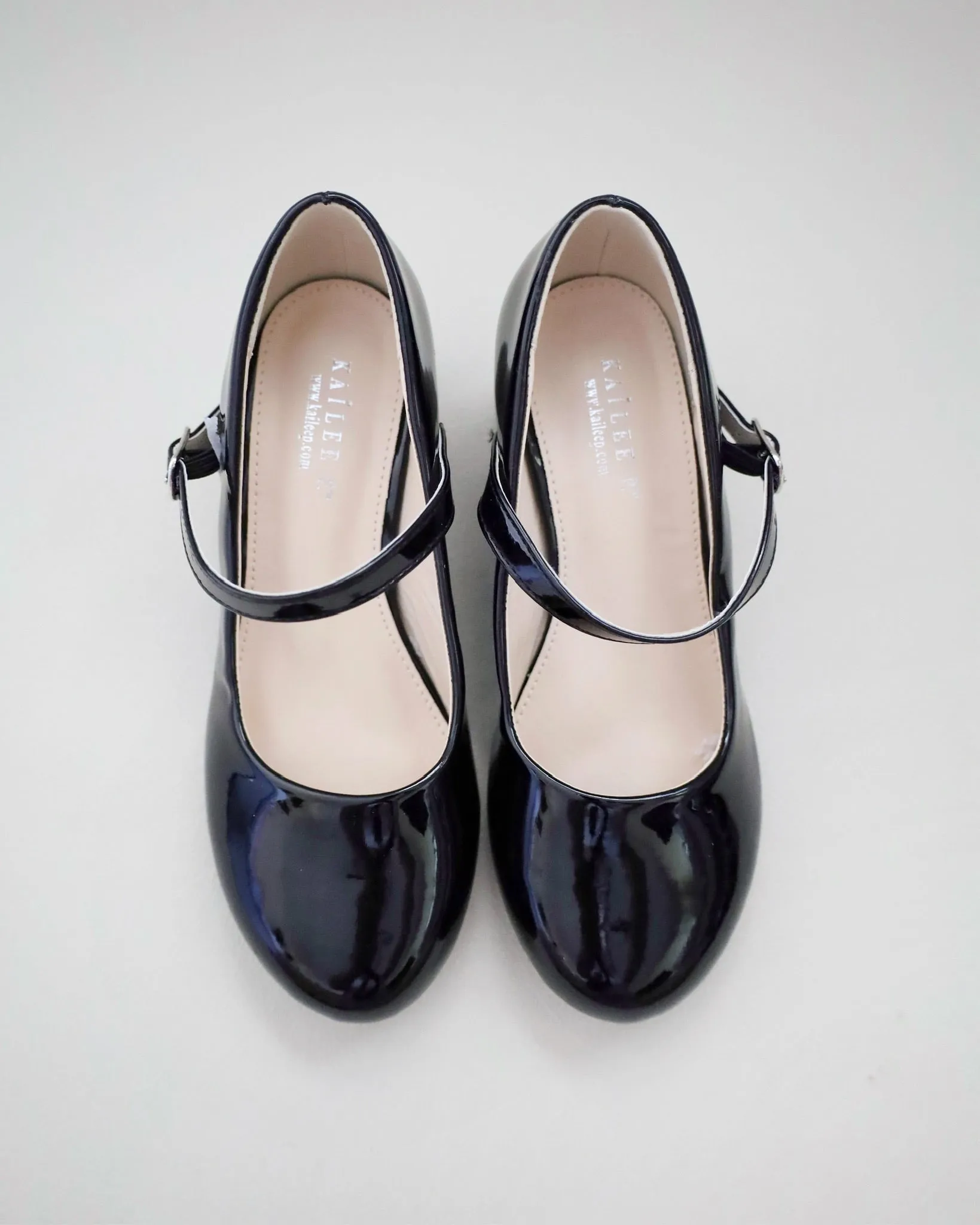 Patent Mary Jane Girls Block Heel