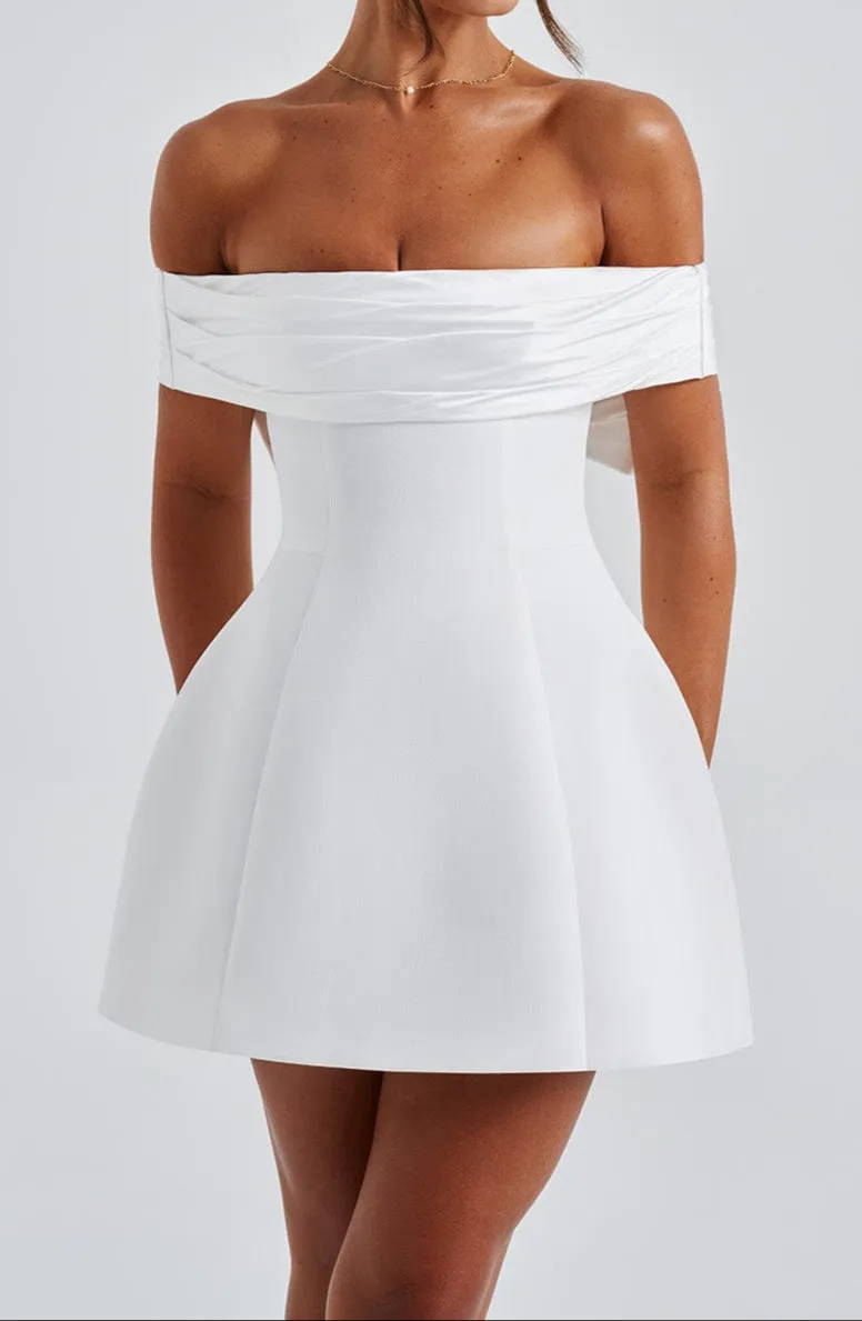 Paula Mini Dress - Ivory