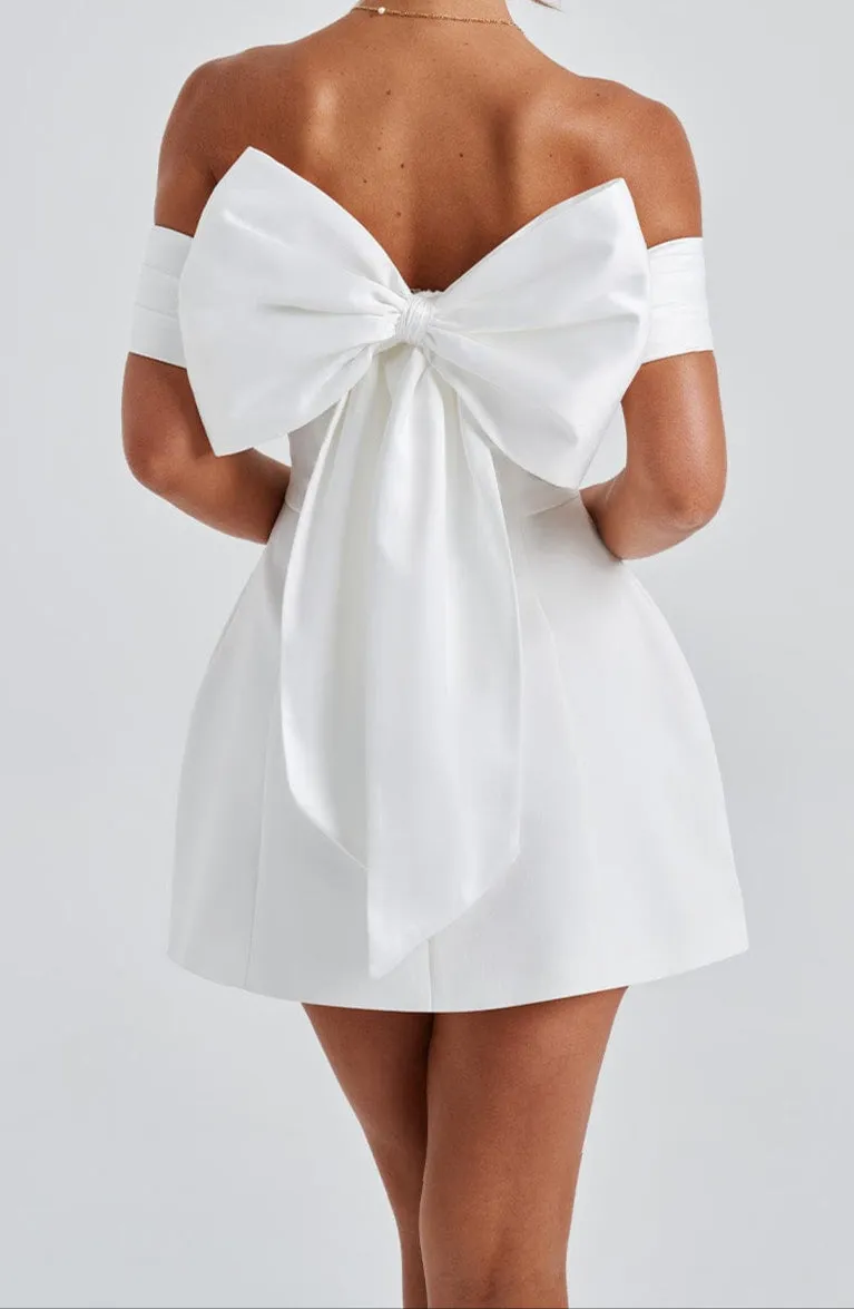 Paula Mini Dress - Ivory