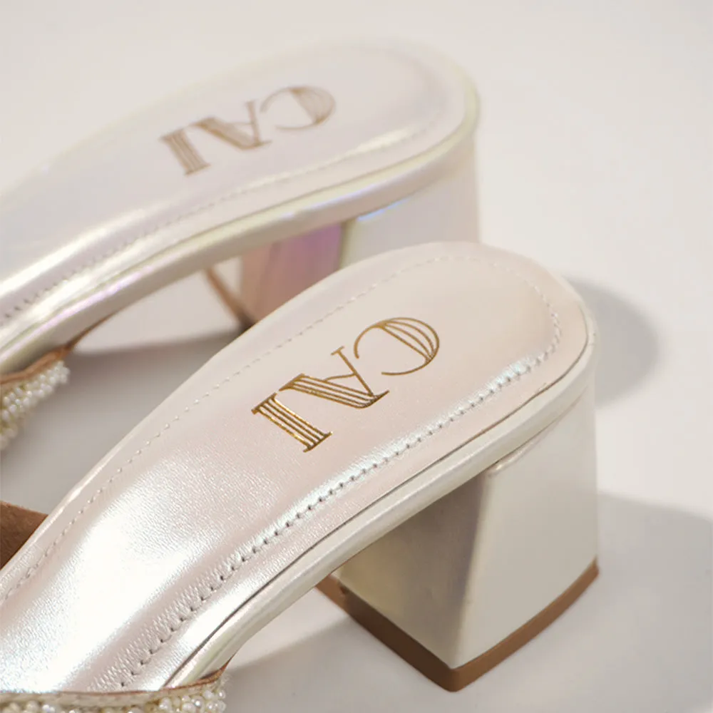Pearly White Heels