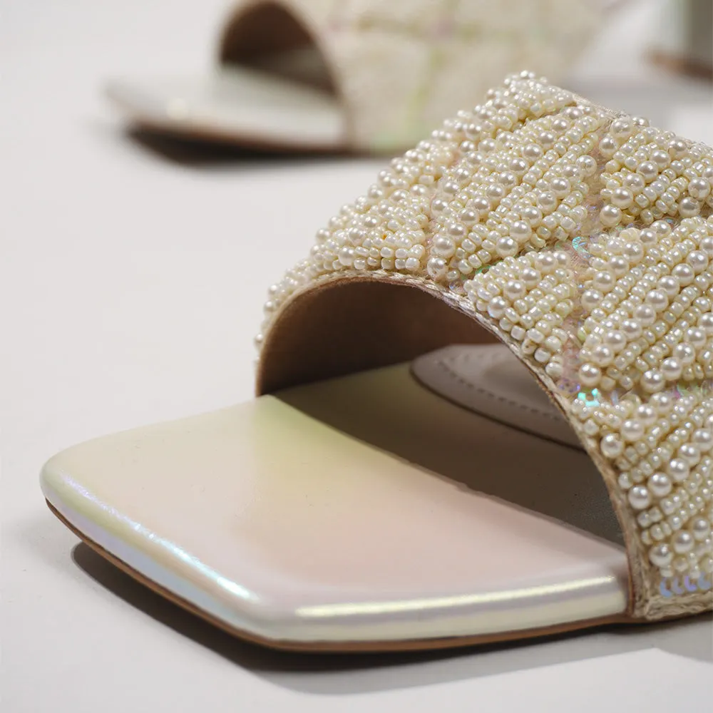 Pearly White Heels