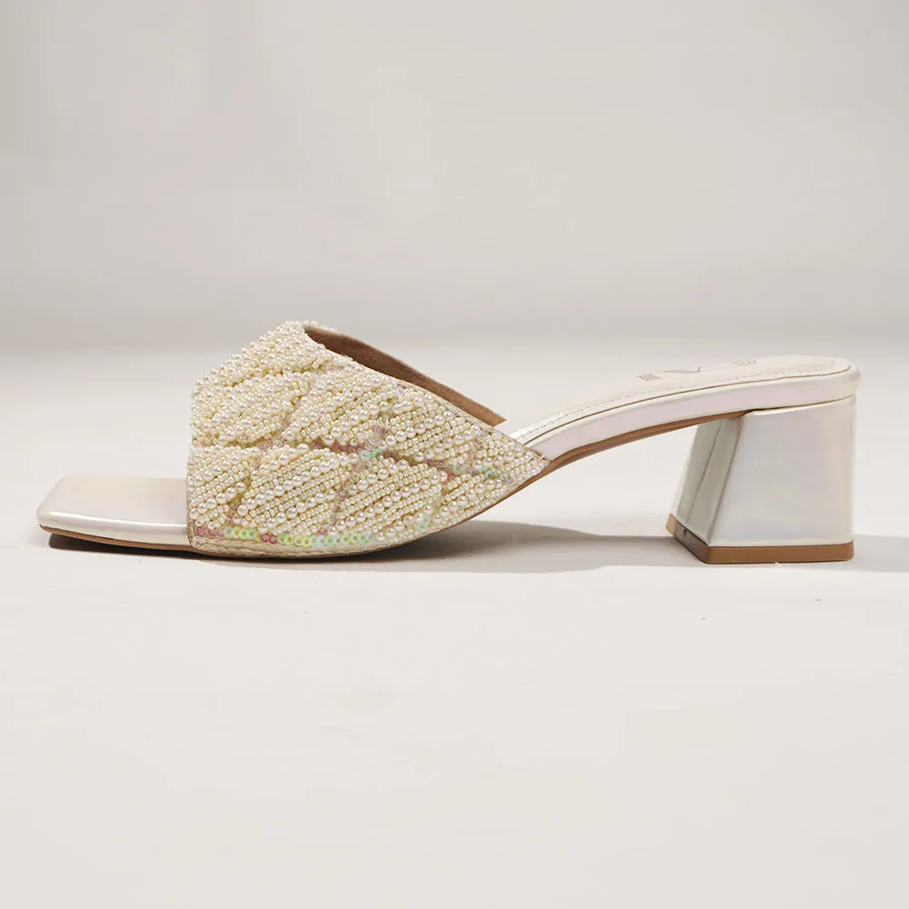 Pearly White Heels