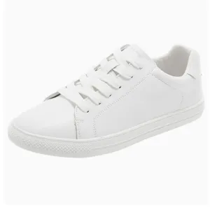 Petite White Casual Lace Up Shoes TS188
