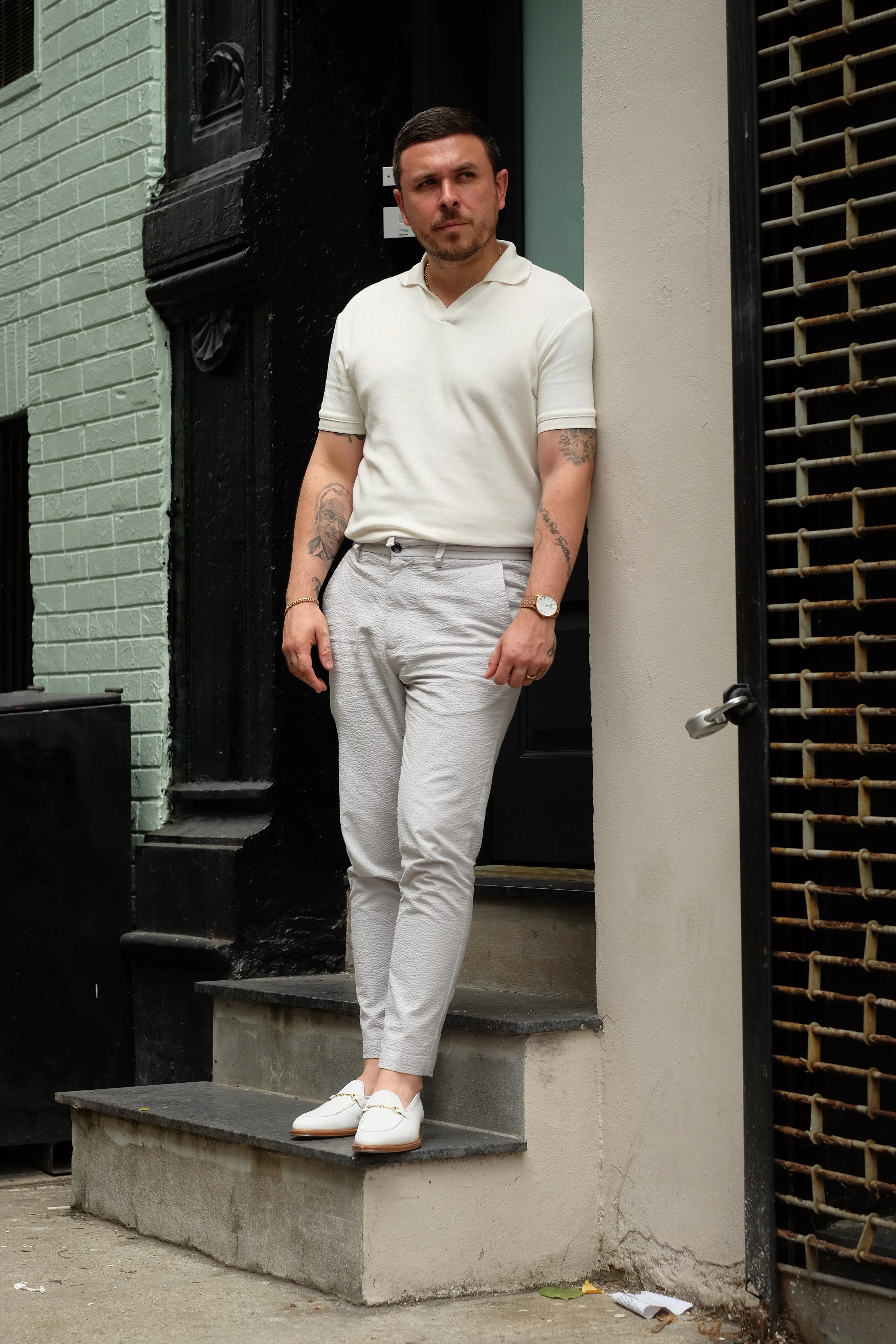 Pike - MTO - White Calf - TMG Last - Single Leather Sole