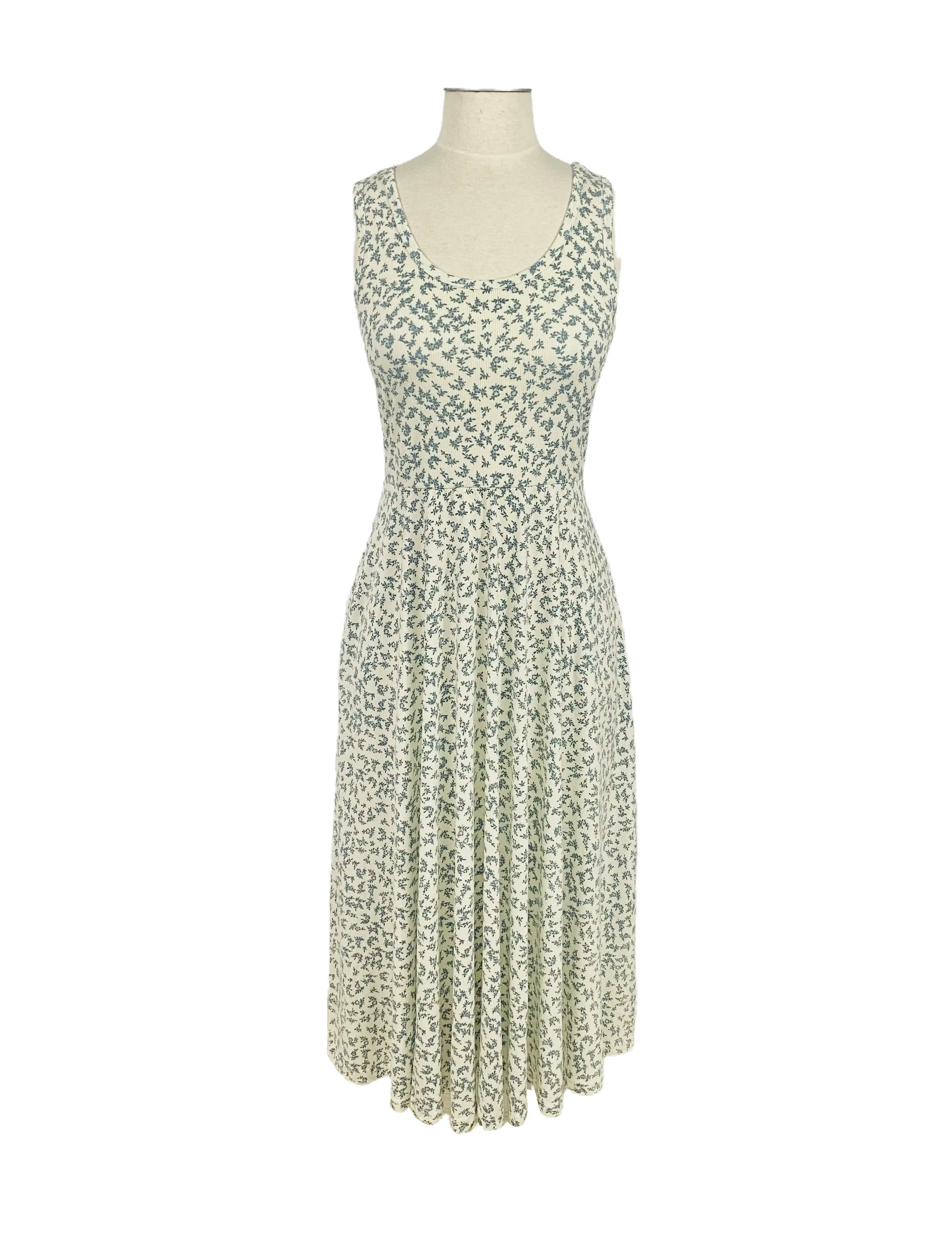 Printed Baby Rib Knit Dress