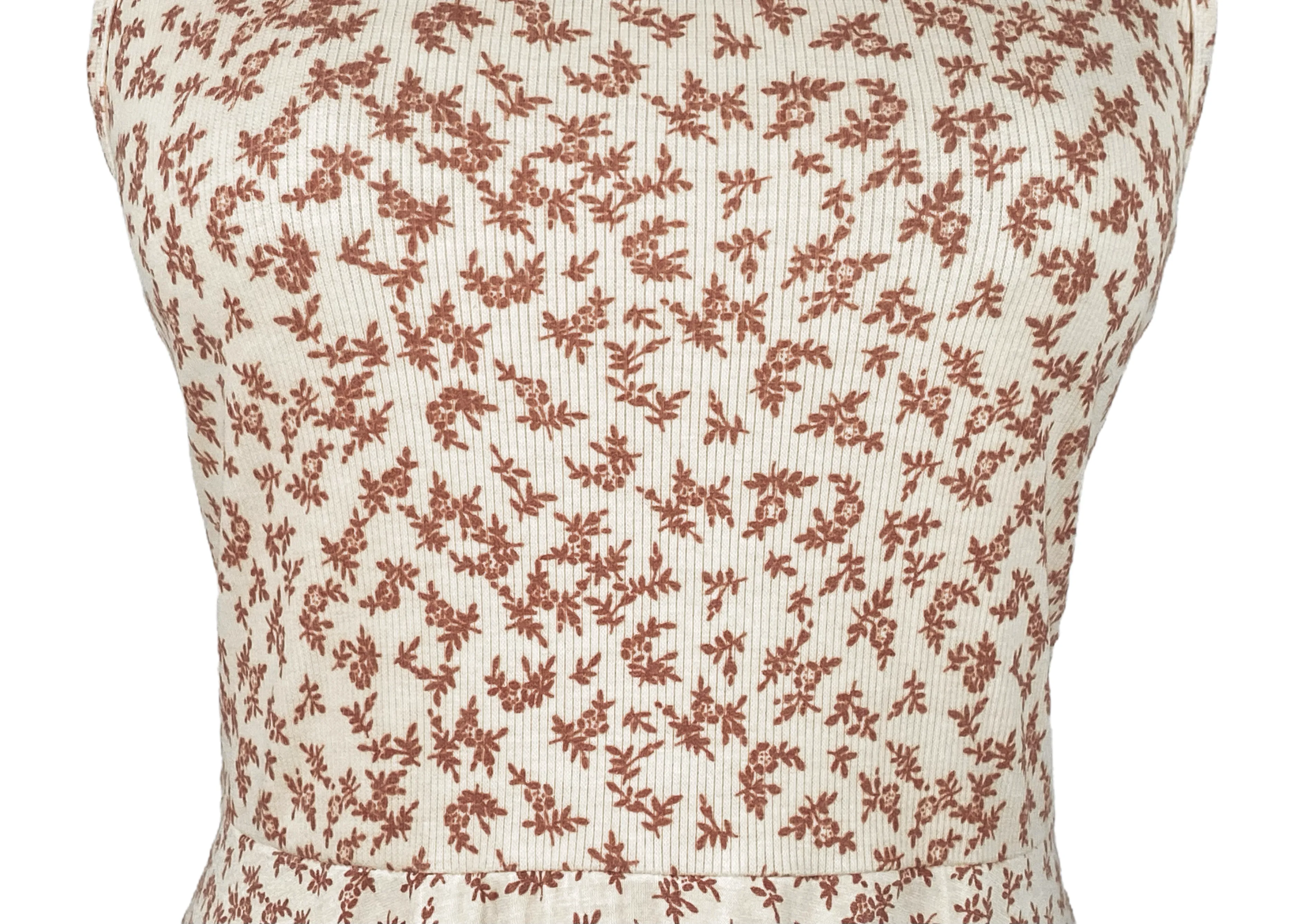 Printed Baby Rib Knit Dress