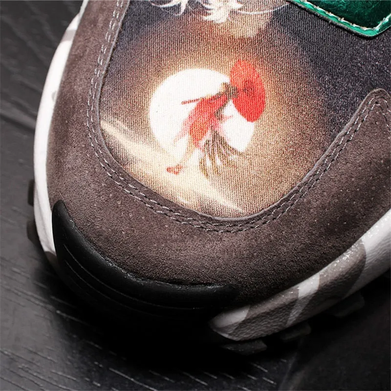 Printed Men Shoes Zapatos De Hombre Fashion Young Mans Footwear Comfortable Chaussure Homme