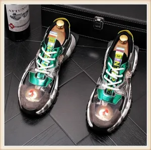 Printed Men Shoes Zapatos De Hombre Fashion Young Mans Footwear Comfortable Chaussure Homme