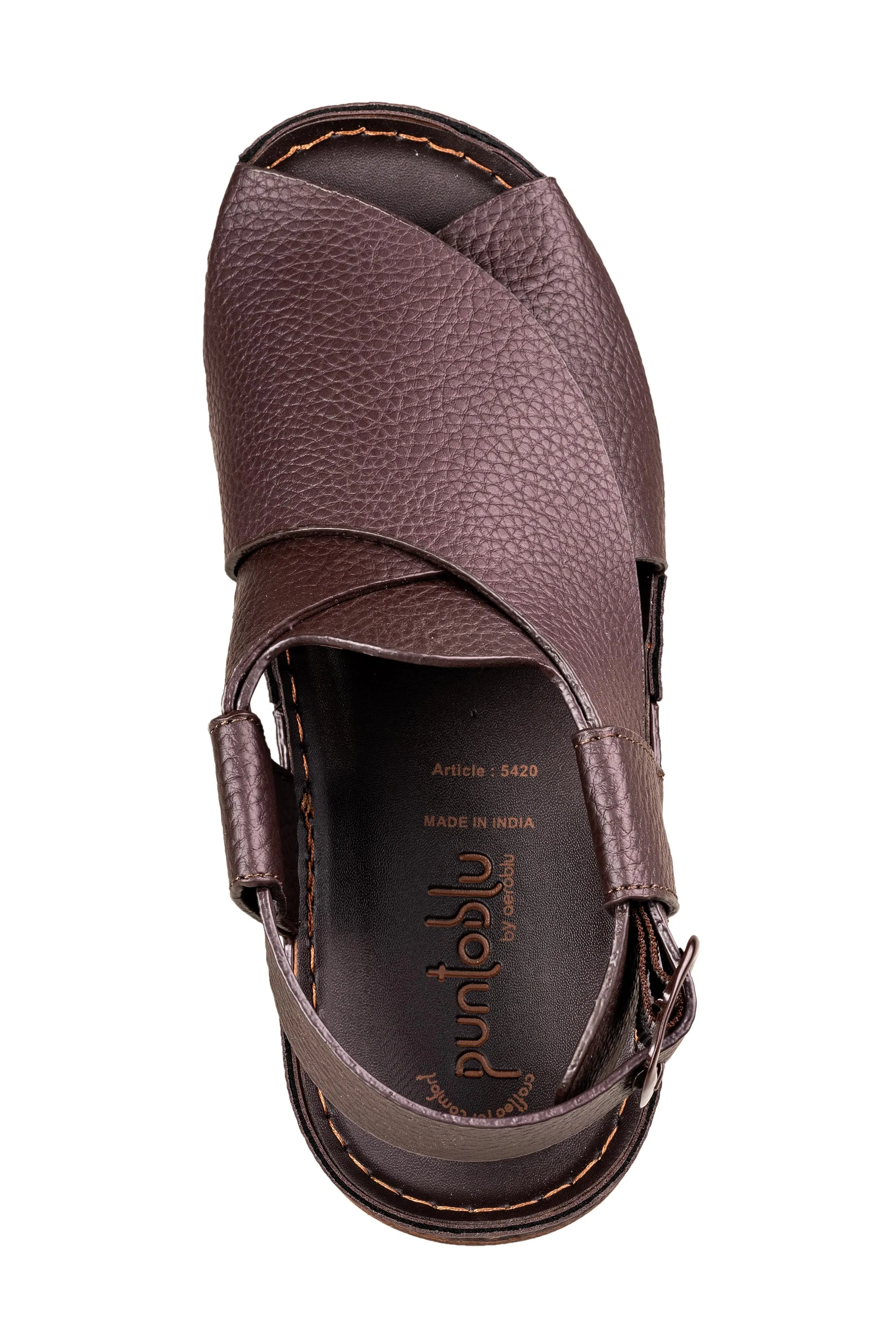 Puntooblu Gents Brown Sandal PU