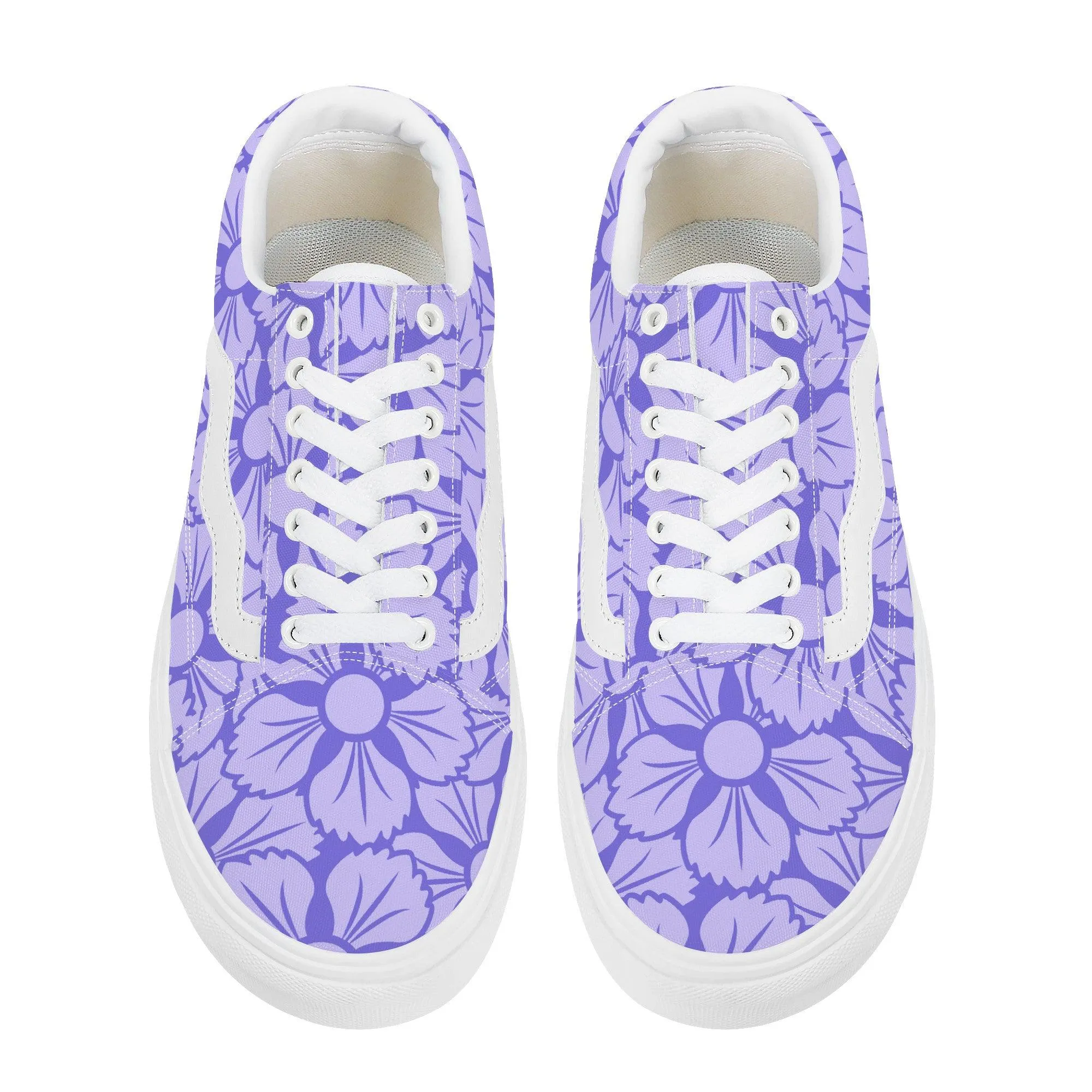Purple Low Top Flat Sneaker