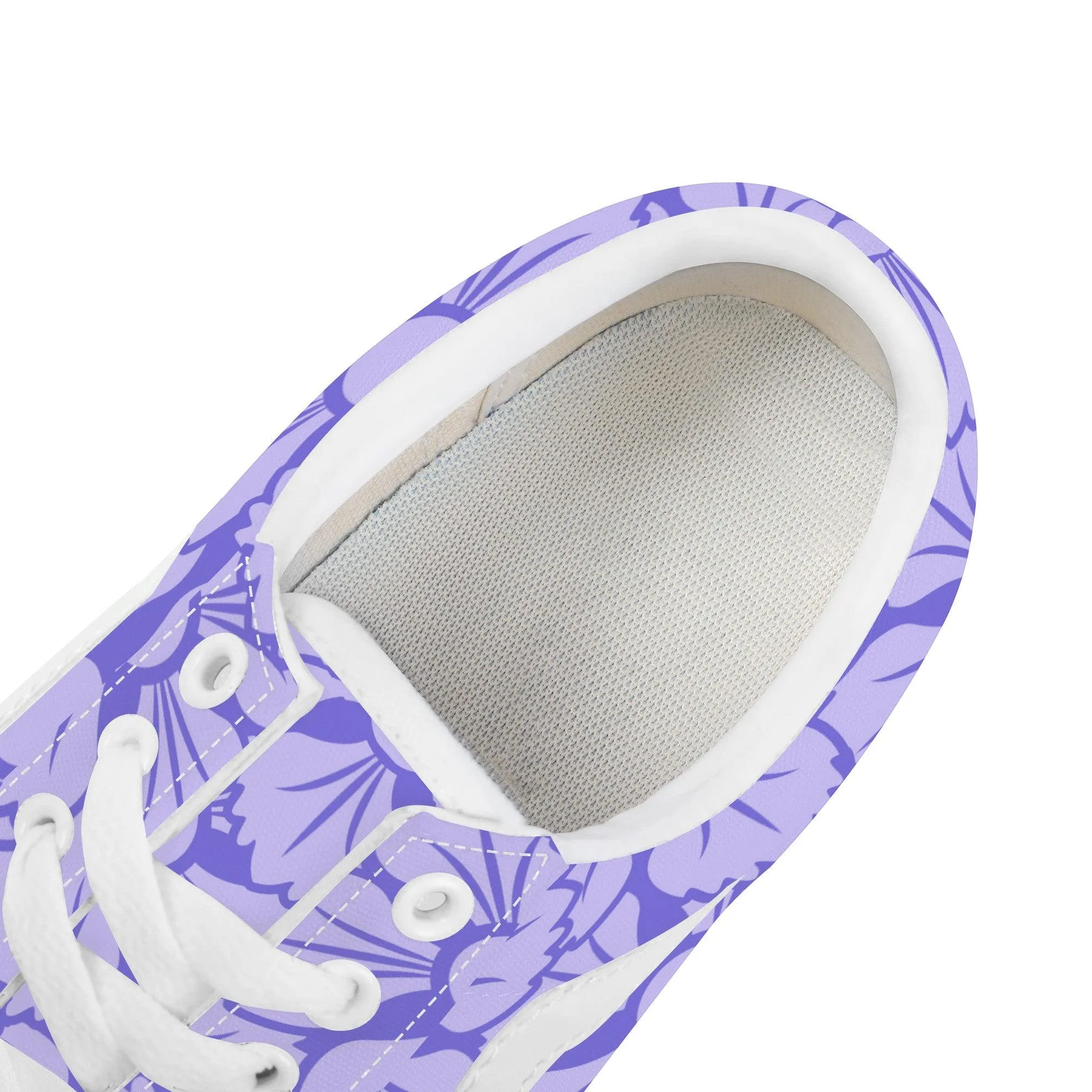Purple Low Top Flat Sneaker