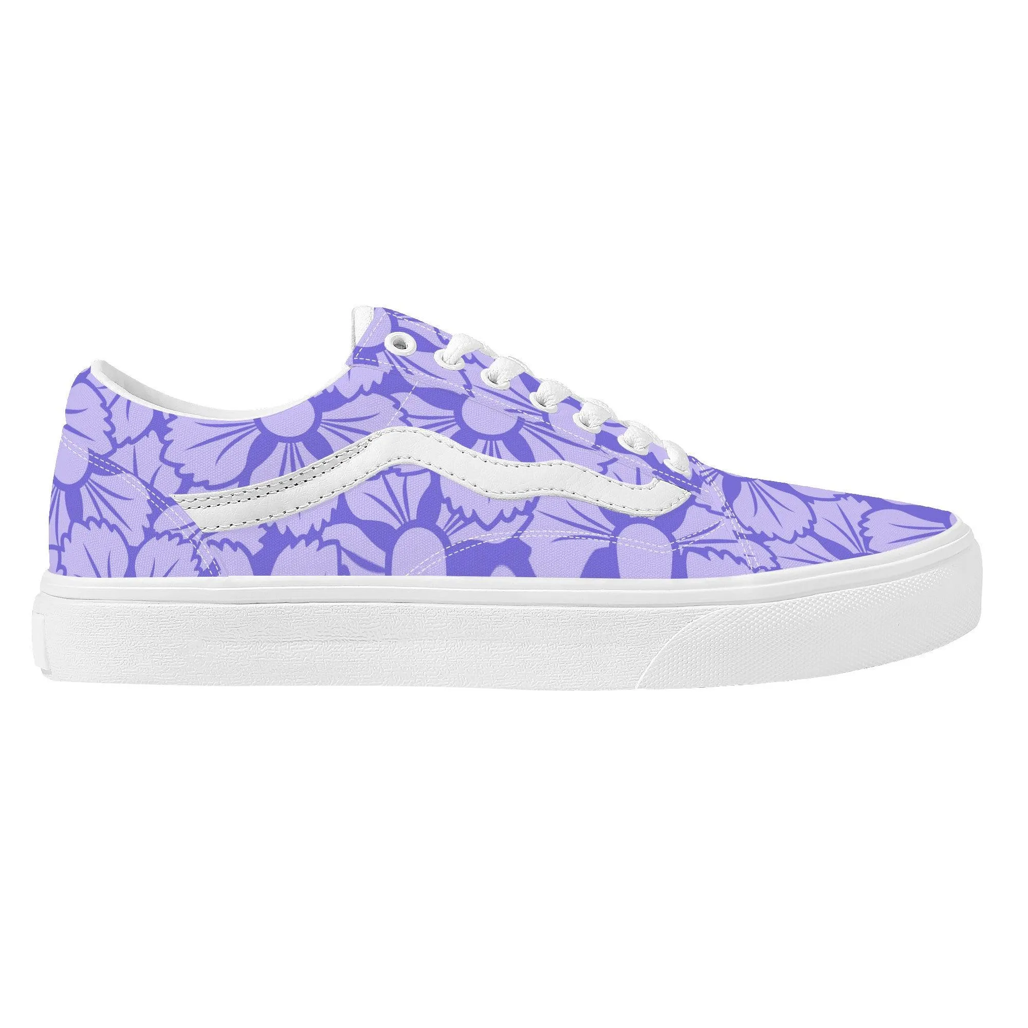 Purple Low Top Flat Sneaker