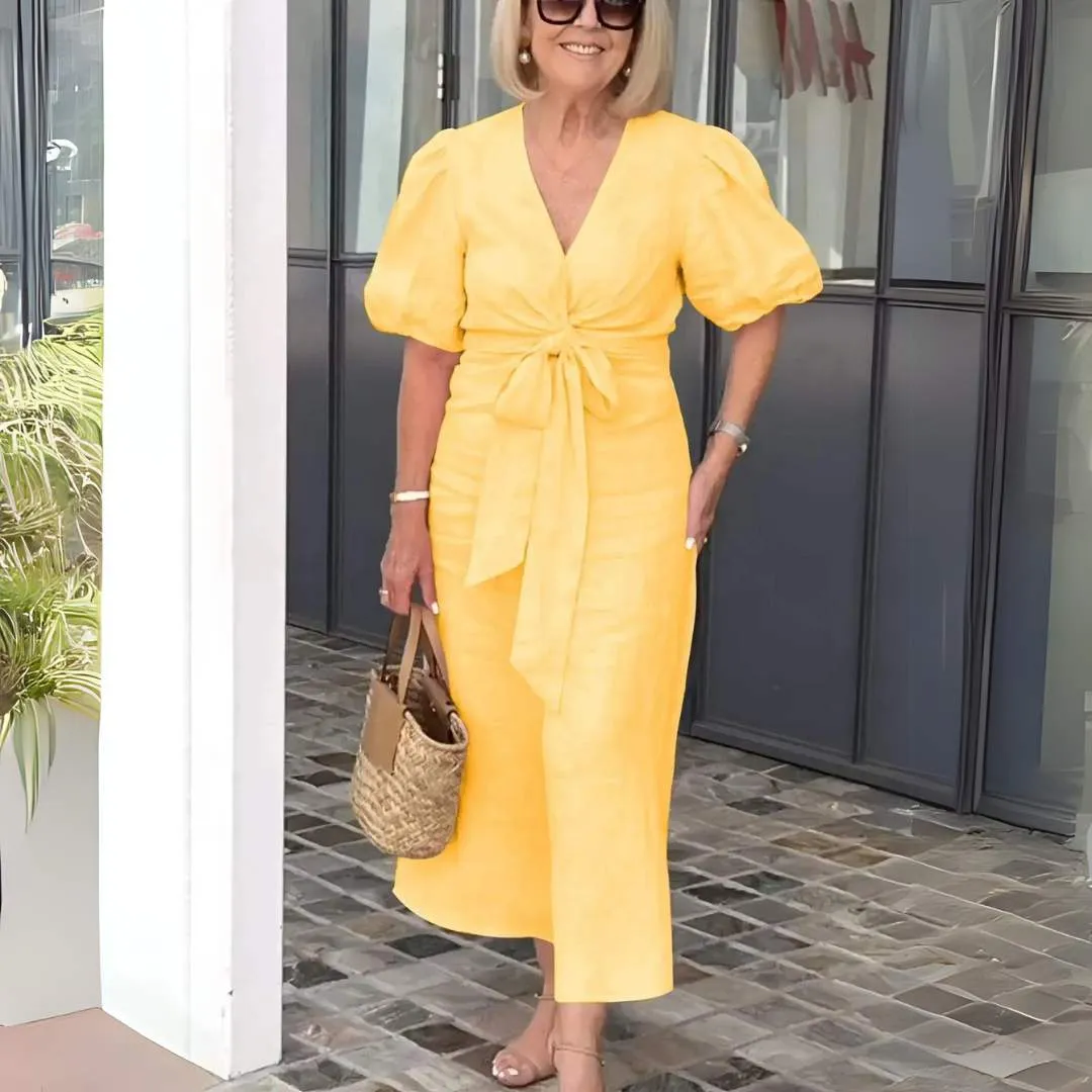 Rebecca™ | Elegant Puff Sleeve Dress