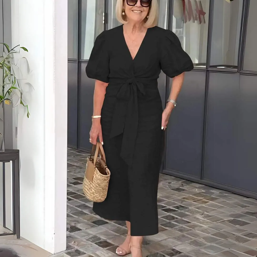 Rebecca™ | Elegant Puff Sleeve Dress