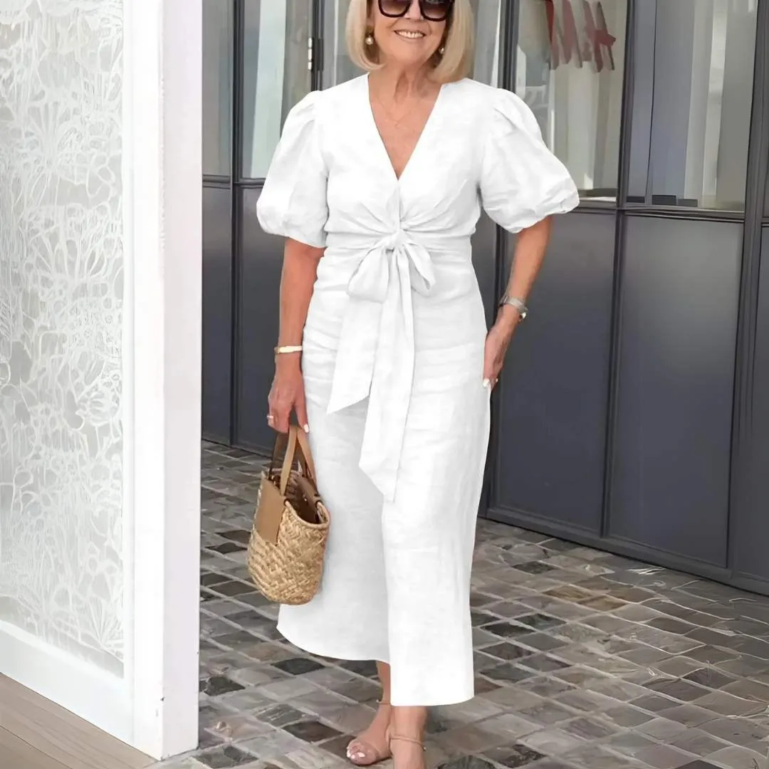 Rebecca™ | Elegant Puff Sleeve Dress