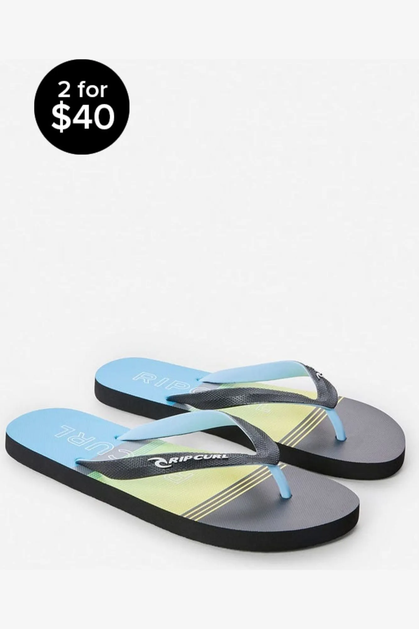 RIP CURL BREAKERS BLOOM OPEN TOE - MID GREY