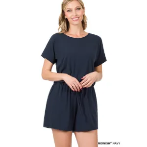 Rolling Out Romper in Black